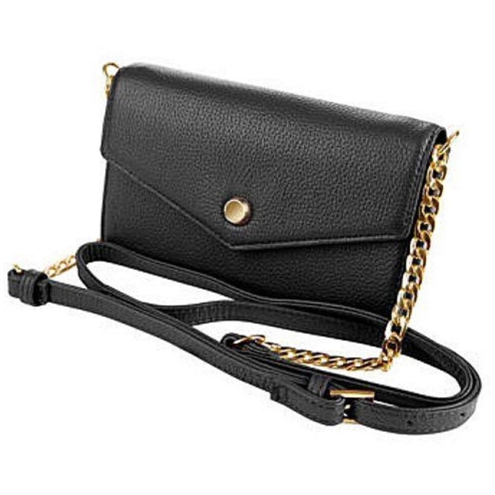 Black Stella & Max Crossbody Smartphone Wallet